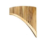 instrumento De Flauta De Pan Flauta de pan hecha a mano para instrumentos de viento de madera 25 tubos clave C instrumentos musicales de bambú moteado(Left)