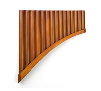 instrumento De Flauta De Pan Flauta de pan plana marrón de 15/18 tubos con llave en G/F, instrumento de viento de madera(15-G-flat)