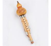 Instrumento De Flauta Hulusi C/Bb Clave Chino Hecho A Mano Hulusi Estudiante Instrumento De Música Con Bolsa De Almacenamiento(Bb)