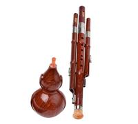 Instrumento De Flauta Hulusi Calabaza Seda Hulusi Instrumentos Musicales Cucurbitáceas Profesionales Viento De Madera Tradicional Estilo Musical Chino(43x8cm)