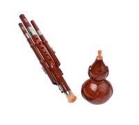Instrumento De Flauta Hulusi Calabaza Seda Hulusi Instrumentos Musicales Cucurbitáceas Profesionales Viento De Madera Tradicional Estilo Musical Chino(43x9cm)