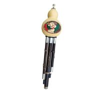 Instrumento De Flauta Hulusi De Bambú Étnico Chino Estudiante Adulto Tocando Tipo Hulusi Con Estuche Hulusi Profesional (Color : 02, Size : F key)