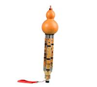 Instrumento De Flauta Hulusi Rendimiento Profesional Tipo B Plano C Llave Adulto Instrumento Flor Punto Bambú Calabaza Seda(No P,C)