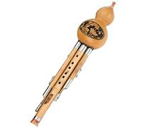 Instrumento De Flauta Los Niños De Hulusi Practican Jugando Instrumento Musical De Cucurbitáceas En Do Bemol Seda De Calabaza De Tubo De Sonido De Siete Agujeros (Color : Wood_B flat)