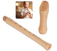 Instrumento de flauta soprano barroca con digitación en C, para adultos, niños, principiantes, con estuche rígido, grabadora de madera de estilo alemán
