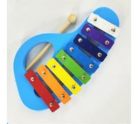 Instrumento De Golpeo Xilófono Juego De Instrumentos De Percusión De Xilófono De 8 Teclas Adecuado Para Principiantes Para Practicar Instrumentos Musicales(Sky blue)