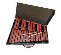 Instrumento De Golpeo Xilófono Placa De Aluminio Plegable De 25 Tonos Instrumento De Percusión De Piano Xilófono Instrumento Musical Piano Xilófono De Caoba