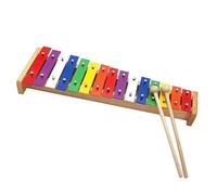 Instrumento De Golpeo Xilófono Práctica Profesional Para Principiantes Xilófono Glockenspiel Arcoíris Colorido De 15 Tonos Con Música De Baquetas De Mazo