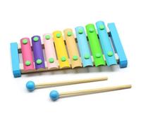 Instrumento De Golpeo Xilófono Xilófono De Madera De 8 Notas Con 2 Mazos De Madera Teclas Coloridas Pequeño Instrumento De Percusión De Xilófono