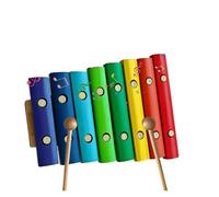Instrumento De Golpeo Xilófono Xilófono De Madera Profesional De 8 Notas Instrumento Musical Con 2 Mazos De Madera Teclas Coloridas De Madera De Abedul
