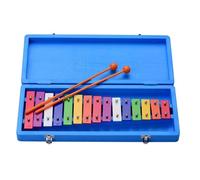 Instrumento De Golpeo Xilófono Xilófono Glockenspiel De 15 Teclas Instrumento De Percusión Musical Temprano Colorido Con Mazos De Estuche