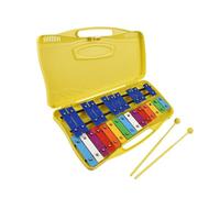 Instrumento De Golpeo Xilófono Xilófono Glockenspiel De 25 Notas Instrumento De Ritmo Con Teclas Metálicas Coloridas Con 2 Mazos Estuche Portátil Regalo Para Principiantes