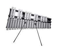 Instrumento De Golpeo Xilófono Xilófono Glockenspiel Plegable De 25/30 Notas Marco De Madera Barras De Aluminio Instrumento Musical De Percusión Regalo Y Bolsa(B)