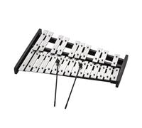 Instrumento De Golpeo Xilófono Xilófono Glockenspiel Plegable De 25/30 Notas Marco De Madera Barras De Aluminio Instrumento Musical De Percusión Regalo Y Bolsa(A)