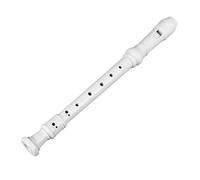 Instrumento de Grabación, Clarinete ABS Portátil de 8 Orificios, Sonido Agradable y Resistente para Principiantes para Lecciones de Música (WHITE)