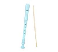 Instrumento de grabadora de soprano de 8 orejas de 8 hoyos Flauta de tono C alta para principiantes y profesionales de diseño ergonómico cómodo para los ensayos de actuaciones y (Azul)