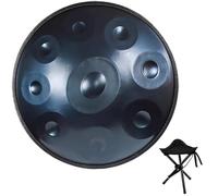 Instrumento De Handpan Drum, 9/10/12 Notas 440Hz Hand Pan Drum Set Con Bolsa Handpan, Trípode Para Tambor Y Baqueta, Instrumento De Percusión De 56cm(Azul,9)