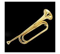 Instrumento de Latão Trompeta De Paso Ajustable En B-Key Trompeta Bugle Trompeta De Banda Militar Bugle