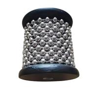 Instrumento de madera - Agitador de mano de percusión de madera, instrumento de percusión manual | Pequeño con cuentas de metal, cajón de mermelada con cuerdas de madera de abedul, instrumento de