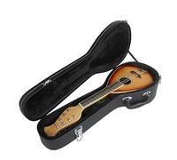 Instrumento de Mandolinas Treble Mandolina 8 Cuerdas Mandolina Abeto Contrachapado Superior Diapasón De Palisandro Con Estuche De Cuero