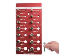 Instrumento de medición de control de alambre, guía de búsqueda de tamaños, pernos y tuercas de identificación instrumento de medición, para reparación de automóviles, mecanizado de mantenimiento del