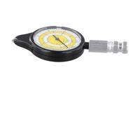 Instrumento de medición de mapas - Medidor de distancia de curva de aleación de aluminio para mapas, odómetro con rueda rodante, mide rutas curvas y CA basada en escala