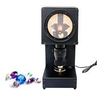 Instrumento de medición de proyector de diamante, alcance para análisis de corte de piedras preciosas, mide el ancho de la mesa y la profundidad del pabellón para inspección de 0,1 a 4 quilates