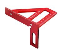 Instrumento de medición triangular multiusos 45 90 grados para marcar ángulos de línea exacta en ingeniería y artesanía, aleación de aluminio de alta precisión, múltiples ángulos, carpintería cuadrada