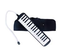 Instrumento de melódica de 32 teclas para niños, teclado de piano de aire, melódica soprano, con boquillas cortas de tubo largo y bolsa de transporte