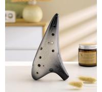 Instrumento de música Ocarina Alto C de cerámica Ocarina de 12 agujeros for enseñar a tocar el rendimiento (Color : B)