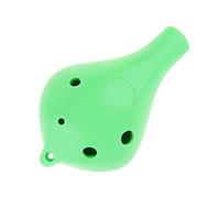 Instrumento de música Ocarina Ocarina Alto Tone C de plástico de 6 agujeros con cuerda para colgar 4 colores instrumento de ocarina opcional (1)
