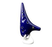 Instrumento De Ocarina Azul De 12 Agujeros, Llave Alto C, Instrumento De Ocarina Clave