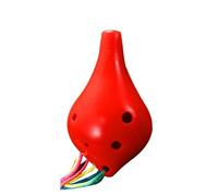 Instrumento De Ocarina Profesional Ocarina alto de 6 agujeros en Do La A de boca larga instrumento de práctica para principiantes(7)