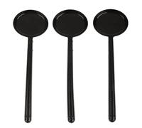 Instrumento de optometría óptica profesional, juego de 3 piezas, color negro, mango largo, oclusor de ojos