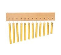 Instrumento de Percusión, Carillón de Viento Dorado Fácil de Tocar con 12 Teclas para el Aula