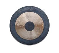 instrumento de percusión chino gong de bronce, Gong portátil redondo, percusión tradicional china, martillo redondo(36cm)