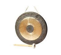 instrumento de percusión chino gong de bronce, Gongs chinos de cobre Chao Gong grandes hechos a mano, percusión tradicional musical(60CM)