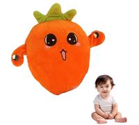 Instrumento De Percusión con Sensor Humano En Forma De Plátano, Muñeco De Peluche con Forma De Plátano, Canta para Divertirse Interactuando con Los Padres (Requiere Pilas). Carrot