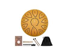 Instrumento de percusión de 11 tonos de 6 pulgadas para principiantes, afinación de tambor de acero, tambor de sonajero, tambor de lengua de cobre (color: B) (B)