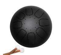 Instrumento de Percusión de 6 Pulgadas, Tambores Lengua Acero de 8 Notas Lotus Hand Pan Drum con Mazos de Tambor para Camping, Yoga, Meditación, Terapia De Músic (Color : F)