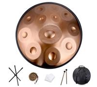Instrumento de percusión de acero con bolsa suave para meditación, yoga, curación de sonido y actuación callejera