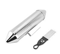 Instrumento de percusión de guiro de metal de acero inoxidable duradero, guiro musical profesional con raspador, creador de ritmos latinos de sonido claro para adultos y niños