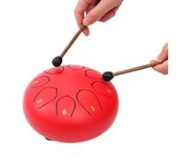 Instrumento de percusión etéreo de acero de 8 notas para adultos, principiantes, tambores de mano con baqueta, instrumento de percusión etéreo duradero con baqueta para meditaciones