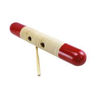 Instrumento de Percusión Herramienta de Entrenamiento Musical Madera Segura Hecho a Mano Hermoso Color Educativo Rítmico Superficie Lisa Sonido Claro para la Escuela (Rojo)