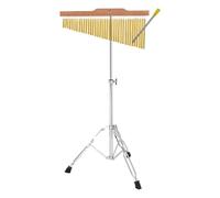 Instrumento de percusión xilófono con soporte, haz de sonido plateado galvanizado de 25/36 notas para aula y uso educativo