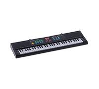 Instrumento de Piano con Teclado Digital Eléctrico de 61 Teclas, Multifuncional con Micrófono, para Principiantes y Entusiastas de la Música