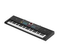 Instrumento de Piano Digital 61 Teclas Teclado Eléctrico con Micrófono USB, para Principiantes y Niños