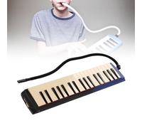 Instrumento de Rendimiento Profesional Melódica de 37 Teclas con 2 Tubos y 2 Boquillas, para Aulas y Actuaciones en Vivo, Material ABS