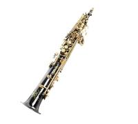 Instrumento De Saxofón De Oro Y Níquel Negro Con Superficie De Saxofón De Tono Plano B