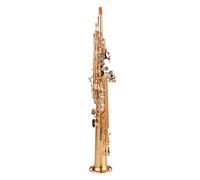 Instrumento De Saxofón Saxophone, Tubo Recto Integrado En Si Bemol, Instrumento De Saxofón Profesional (Color : Gold)